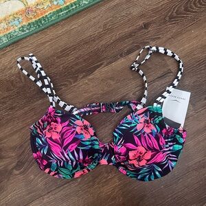 Venice Beach Floral Bikini Top